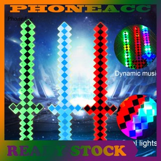 Phoneacc ของเล่นโมเสค ไลท์เซเบอร์ LED เรืองแสง เป็นมิตรกับสิ่งแวดล้อม สําหรับเด็ก