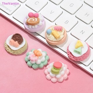 Thevantin โมเดลเค้กจําลอง ของเล่น สําหรับตกแต่งบ้านตุ๊กตา 5 ชิ้น