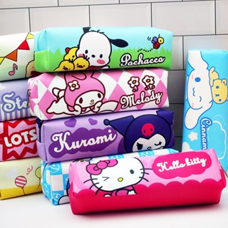 SANRIO กระเป๋าดินสอ หนัง PU ขนาดใหญ่ จุของได้เยอะ ลายการ์ตูน Kulomi เหมาะกับนักเรียน สําหรับเด็กนักเรียน