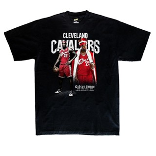 COSMICBKK เสื้อยืดลายนักบาส LERBRON JAMES CLEVELAND TEE