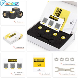 เครื่องทดสอบความดันลมยางภายนอกรถยนต์ V11B ระบบเซนเซอร์บลูทูธ 4 ชิ้น