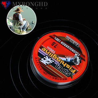 Myronghd สายเชือกตกปลาคาร์บอน ฟลูออโรคาร์บอน 100% 0.8-6 ปอนด์ 100 เมตร คุณภาพสูง