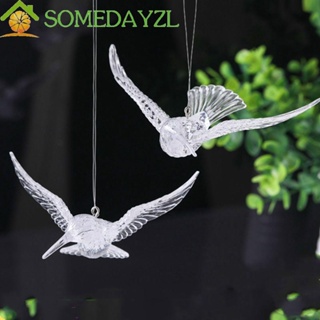 Somedayzl จี้อะคริลิคใส รูปนก คุณภาพสูง สําหรับตกแต่งต้นคริสต์มาส โรงแรม DIY