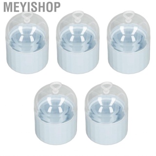 Meyishop Makeup Sponge Travel Case  Beauty Container Multi Purpose 5pcs Hanging Ring Removable for Earrings