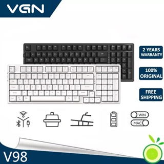 Vgn V98 คีย์บอร์ดไร้สาย บลูทูธ 98% สามโหมด มีปะเก็น