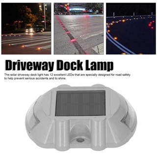 Youpin 12LED Solar Driveway Deck Light IP68 Waterproof Dock Lamp สำหรับ Sidewalk Garden 600mAH