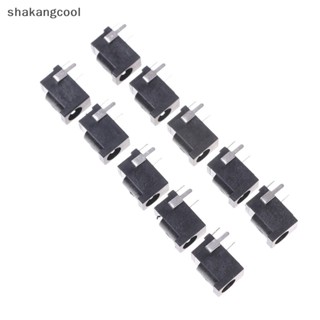 Shakangcool ซ็อกเก็ตแจ็คเมาท์ PCB 3 Pin 3.5 มม. x 1.3 มม. DC สีดํา 10 ชิ้น SGL