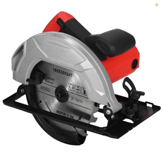เลื่อยวงเดือนไฟฟ้า 1200W ไม่มีเลเซอร์ 5400RPM ใบเลื่อยคาร์ไบด์ 20T &amp; 40T และ Hexa สําหรับตัดไม้ โลหะ