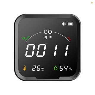 Pth-9d เครื่องตรวจจับคาร์บอนมอนอกไซด์ WIFI อัจฉริยะ อุณหภูมิ ความชื้น และคุณภาพอากาศ แบบพกพา