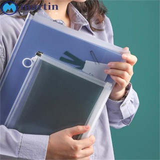 Martin กระเป๋าเอกสาร PVC มีซิป ขนาด A6 B5 A4 A5 สําหรับโรงเรียน