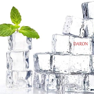 Daron ก้อนน้ําแข็งปลอม คริสตัลใส ทรงสี่เหลี่ยม DIY อุปกรณ์เสริม สําหรับถ่ายภาพ