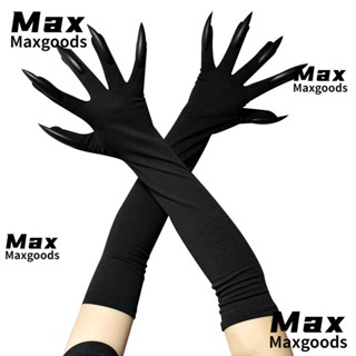 Maxg ถุงมือคอสเพลย์ผี สีดํา สําหรับปาร์ตี้ฮาโลวีน