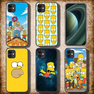 เคสโทรศัพท์ TPU แบบนิ่ม ลาย SXA62 The Simpsons สําหรับ iPhone SE 2020 12 Mini 13 Pro Max