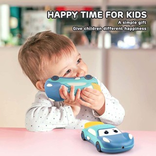 Children Music Starlight Projection Toy Phone | Bilingual Cartoon Car Soothing Toy Baby Puzzle Telephone Soft Night