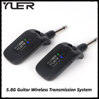 Yuer TR-U2 ระบบเสียงไร้สาย 5.8G สําหรับกีตาร์ เบส รองรับอุปกรณ์หลายชิ้น และอุปกรณ์เสริมเครื่องดนตรีอื่น ๆ