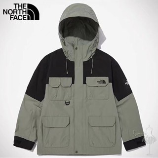 เสื้อแจ็กเก็ตบอมเบอร์ ปักลายโลโก้ The North Face 100% กันน้ํา กันลม สําหรับผู้ชาย และผู้หญิง