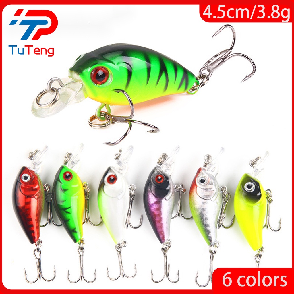 tuteng เหยื่อปลอมตกปลา CrankBait เหยื่อปลา อุปกรณ์ตกปลา เหยื่อปลอม Minnow Lure ตกปลา รอกตีปลอม ตกปลาช่อน Top Water Lure ตะขอปลานิล 10 ซม./13.6 กรัม