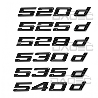 สติกเกอร์โลโก้ ABS ลายตัวอักษร 3D สําหรับติดตกแต่งรถยนต์ BMW 5 Series 520d 525d 528d 530d 535d 540d E39 E60 E61 F10 F11 G30