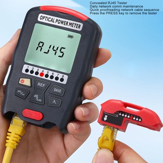  Ryo Tools เครื่องวัดพลังงานใยแก้วนำแสง 3 ใน 1 เครื่องทดสอบพลังงานแสง 15KM Visual Fault Locator RJ45 เครื่องทดสอบเครือข่ายพร้อมไฟ