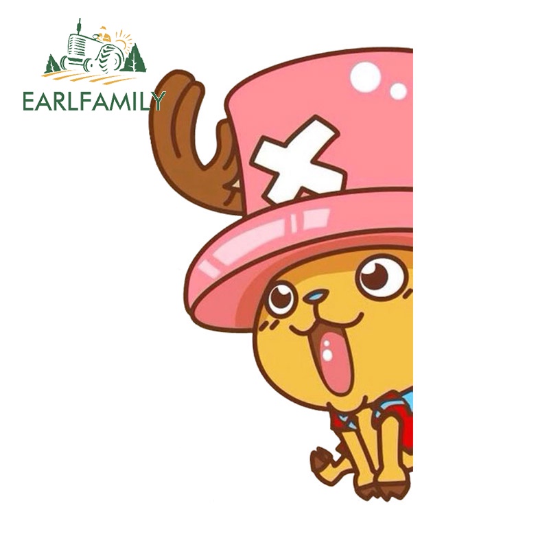 EARLFAMILY 13 ซม.สําหรับ ONE PIECE Peeker สติกเกอร์รถตลก Windows Trunk รถจักรยานยนต์ Decal กันน้ําที่กําหนดเองการพิมพ์ Campervan