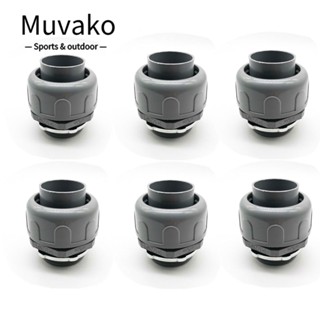 Muvako หัวตรง เชื่อมต่อสายเคเบิล PVC 1/2 นิ้ว 6 ชิ้น