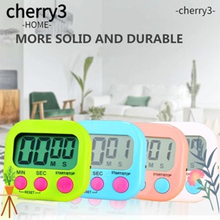 Cherry3 นาฬิกาจับเวลาดิจิทัล หน้าจอ LCD พลาสติก คุณภาพสูง สําหรับนักเรียน ห้องน้ํา