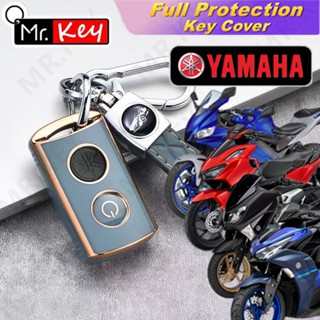 【Mr.Key】เคสกุญแจรถมอเตอร์ไซค์ สกูตเตอร์ สําหรับ YAMAHA NMAX155 NVX155 Xmax300 AEROX Jauns QBIX