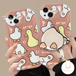 เคสโทรศัพท์มือถือ ขอบโค้ง ลายการ์ตูนเป็ดน่ารัก 3D สําหรับ Vivo Y36 Y16 Y35 Y11 Y15 Y33s Y17 Y12s Y12i Y50 Y21s Y15s Y20 Y30 Y95 Y20s Y51 Y91C Y12 Y21 Y02 Y91 Y02T Y22s Y15A Y21A