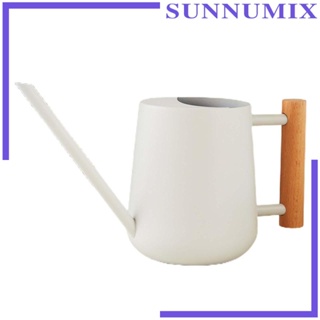 [Sunnimix] บัวรดน้ําต้นไม้ ด้ามจับไม้ 900 มล. สําหรับรดน้ําดอกไม้ ในร่ม กลางแจ้ง