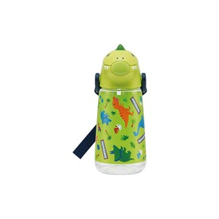 Skater Die-cut Bottle with Straw Water Bottle 420ml Dinosaurus PSHC4DK-A