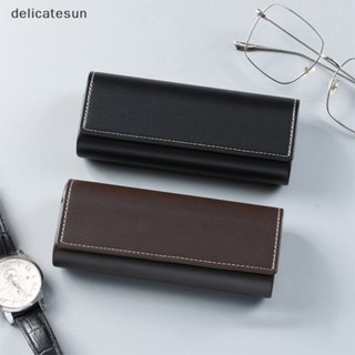 Delicatesun สายตาสั้น หนัง แว่นตา เคสแว่นกันแดด สําหรับผู้หญิง เคสแว่นตากันแดด กระเป๋าแว่นตา อุปกรณ์เสริมแว่นตา สีพื้น ดี