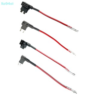 Xo94ol อะแดปเตอร์ฟิวส์ฟิวส์ 12V TAP Micro Mini Standard Ford ATM APM Blade Auto Fuse พร้อมฟิวส์ 10A Blade สําหรับรถยนต์ TH