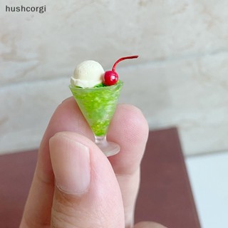 [hushcorgi] โมเดลแก้วไอศกรีม เชอร์รี่จิ๋ว 1:12 สําหรับตกแต่งบ้านตุ๊กตา 1 ชิ้น