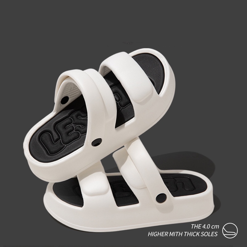 AYUER รองเท้าแตะ EVA พื้นนิ่ม ขนาดใหญ่ เหมาะกับเดินชายหาดกลางแจ้ง แฟชั่นฤดูร้อน ไซซ์ 36-45