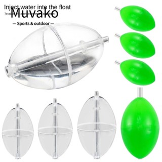 Muvako ลูกบอลพลาสติก PVC ทรงวงรี สีโปร่งใส สําหรับตกปลาทะเล