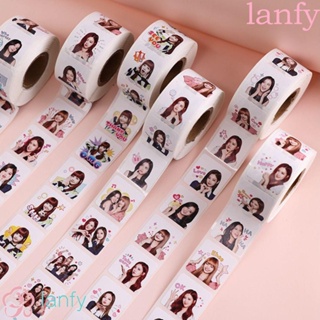 Lanfy สติกเกอร์ฉลาก ลาย Blackpink กันน้ํา DIY สําหรับติดตกแต่งรถจักรยานยนต์