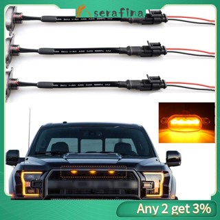 Rf กระจังหน้ารถยนต์ LED สําหรับ 2004-2019 Ford F150 F250 F350 Raptor 3 ชิ้น ต่อชุด