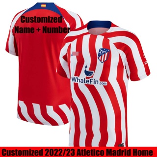 เสื้อกีฬาแขนสั้น ลายทีมชาติฟุตบอล Atletico Madrid 22-23 ชุดเหย้า สําหรับผู้ชาย