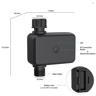 Tmt สมาร์ท BT รดน้ํา จับเวลา ก๊อกน้ํา สปริงเกลอร์ จับเวลา พร้อม หน่วงเวลาฝน APP รีโมตคอนโทรล ตั้งโปรแกรม อัตโนมัติ สวน ชลประทาน ควบคุม สําหรับสนามหญ้า ฟาร์ม สนามหญ้า เรือนกระจก