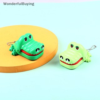 Wbth ของเล่นปากจระเข้กัดนิ้วมือ ขนาดเล็ก พร้อมพวงกุญแจ