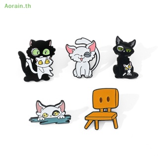 # เข็มกลัด &amp; ใหม่ # ใหม่ อะนิเมะ Suzume No Tojimari Enamel Lapel Pin Cute Cat เข็มกลัดกระเป๋าเป้สะพายหลังเสื้อผ้าหมวกแฟชั่นเครื่องประดับสําหรับผู้หญิง