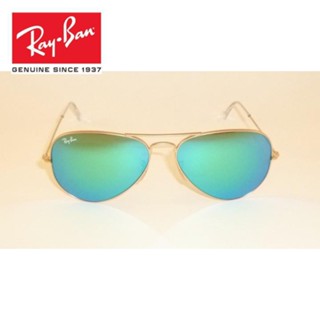 [ของแท้] Rayban แว่นตากันแดด กรอบสีทองด้าน Rb 3025 112/19 สีเขียว 58 มม.