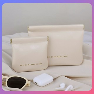 ☛ Light Luxury Leather Storage Bag Pouch Purse Coin Key Data Cable Bag Earbuds Case Waterproof Cosmetic Lipstick Storage Bag srlive