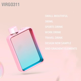 Virgo311 ขวดน้ำแบน 300 มล. A5 ขวดน้ำบางสำหรับกีฬากลางแจ้ง แคมป์ปิ้ง ยิม ฟิตเนส