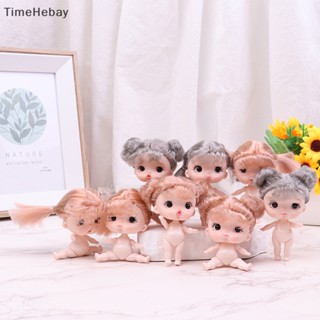 Timehebay ใหม่ ตุ๊กตาเด็กผู้หญิง หน้าเปลือย ขนาดเล็ก 8.8 ซม. น่ารัก DIY ของเล่น ของขวัญ สําหรับเด็กผู้หญิง EN