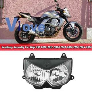 ไฟหน้ารถจักรยานยนต์ สําหรับ KAWASAKI NINJA250 NINJA 250 2008-2012 Z1000 2003-2006 Z750 2004-2006