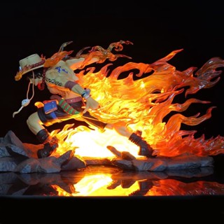 ((พร้อมส่ง) โมเดลฟิกเกอร์ One Piece BadBoy gk Drift Ace Flame Ace Can Luminous gk สําหรับตกแต่ง