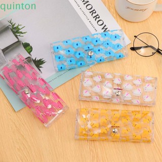Quinton เคสแว่นตาใส พิมพ์ลายผลไม้น่ารัก แฟชั่น อุปกรณ์เสริม สําหรับป้องกันสัตว์ 1 ชิ้น