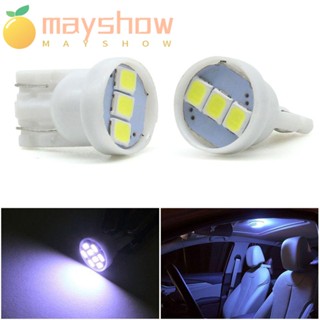 Mayshow หลอดไฟ LED 12V 2835 3SMD 2 ชิ้น สําหรับติดป้ายทะเบียนรถยนต์ 2 ชิ้น