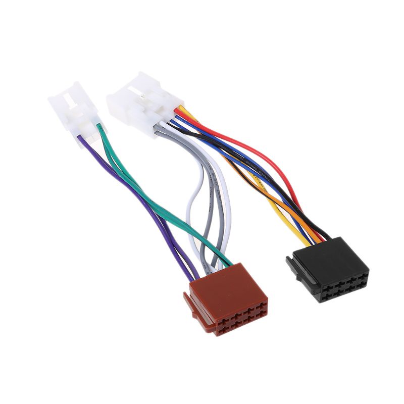 อะแดปเตอร์ปลั๊กเชื่อมต่อวิทยุสเตอริโอ ISO สําหรับ Toyota Vios Camry Corolla RAV4 Aurion Avensis